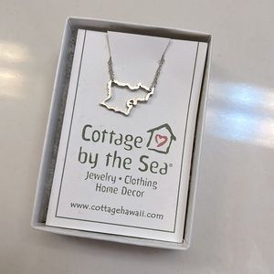 Oahu Hawaii Necklace Sterling Silver 17”